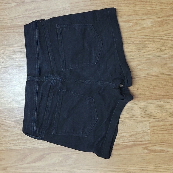 High-Waisted O.G. Cuffed Black Jean Shorts for Women -- 3-inch inseam - Picture 10 of 11